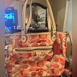 Pink coach bag